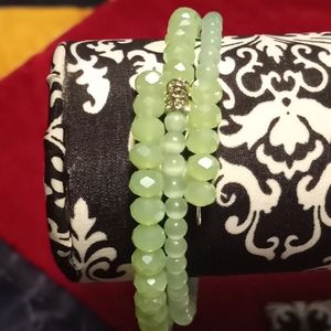 Memory bracelet with earring set